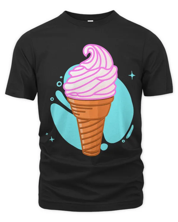 Soft Ice Cream In The Waffle Summer Ice Cream
