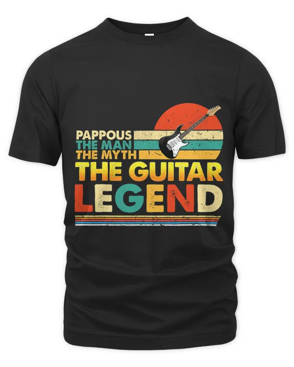 Pappous The Man Myth Guitar Legend Guitarist Fathers Day