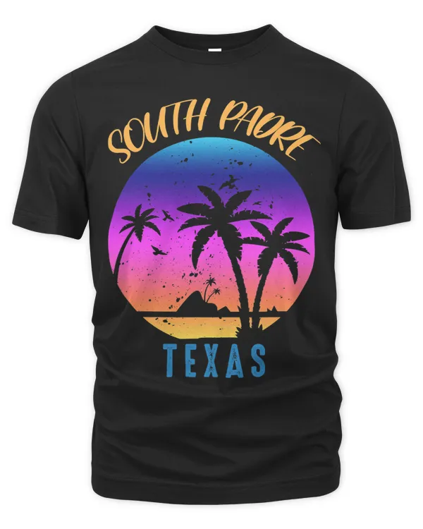 SOUTH PADRE Island Retro Texas Trip Sunset Matching