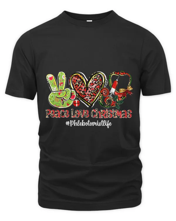 Peace Love Christmas Phlebotomist Life Women Christmas