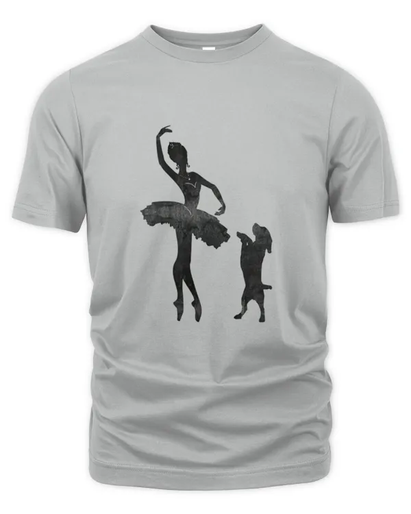 Ballet_Girl_And_Dog - Unisex Premium T-Shirt Unisex Premium T-Shirt