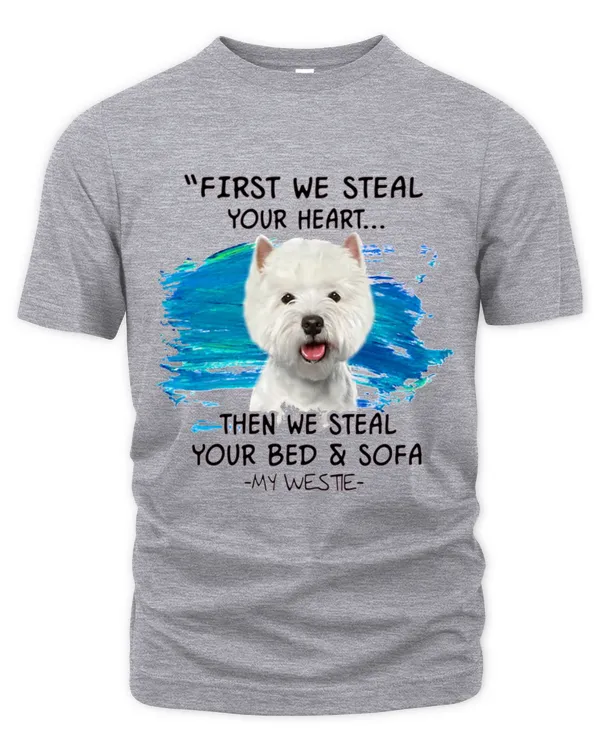 Westie_steal_your_heart - Unisex Premium T-Shirt Unisex Premium T-Shirt
