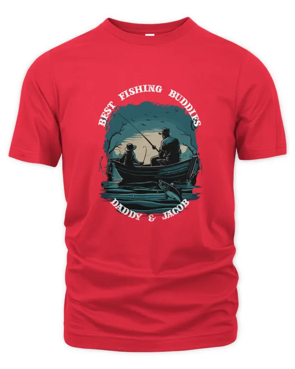 Fishing Buddies Dad Son Boat Personalized Name Shirt, Gifts For Son, Gifts Idea For Son