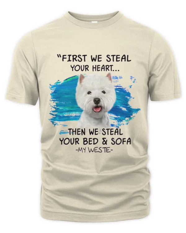 Westie_steal_your_heart - Unisex Premium T-Shirt Unisex Premium T-Shirt