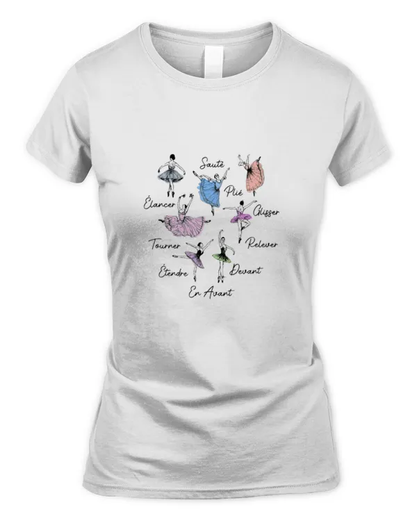 let's dance ballet - Women's Soft Style Fitted T-Shirt Women's Soft Style Fitted T-Shirt
