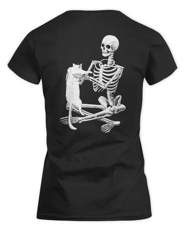 (Back) Skeleton And A Cat