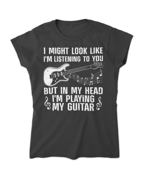 Funny Guitar Design For Men Women Guitarist Guitar Player T-Shirt - Women's Soft Style Fitted T-Shirt Women's Soft Style Fitted T-Shirt