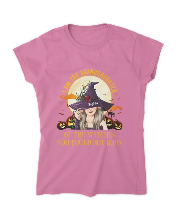 Granddaughter Of The Witches - Personalized Shirt - Halloween Gift For Witches, Gifts For Granddaughter, Gifts Idea For Granddaughter