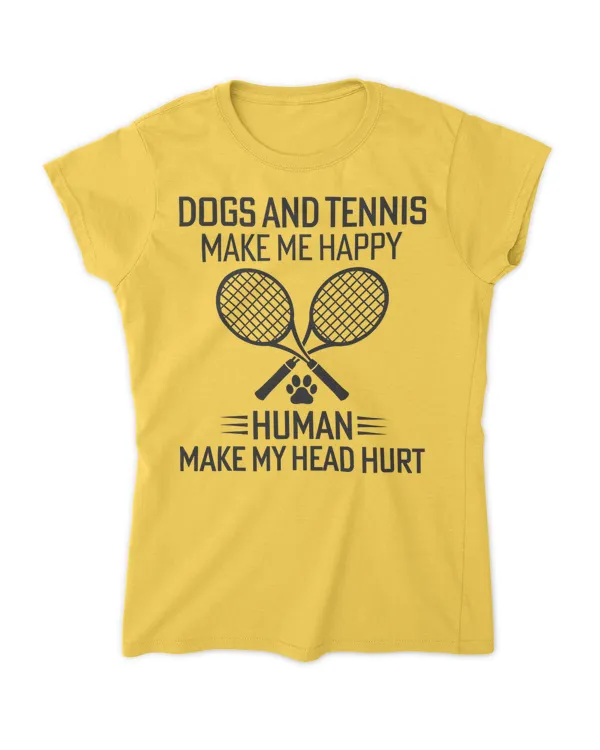 You Love Dogs And Tennis T-Shirt - Women's Soft Style Fitted T-Shirt Women's Soft Style Fitted T-Shirt