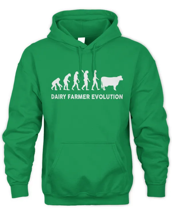Dairy Farmer Evolution Shirt - Unisex Hoodie Unisex Hoodie