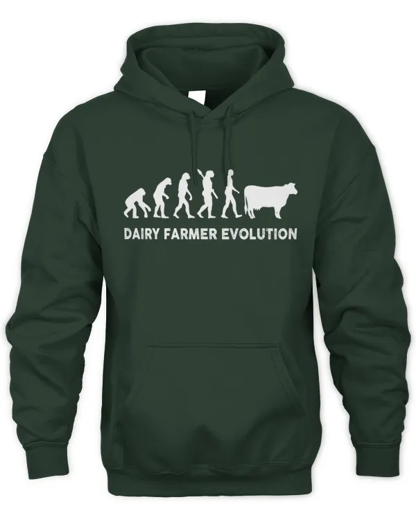 Dairy Farmer Evolution Shirt - Unisex Hoodie Unisex Hoodie