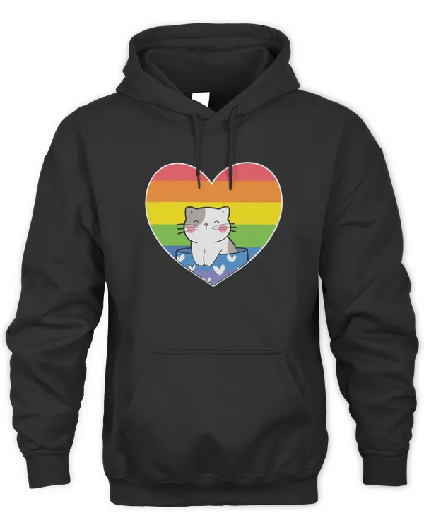 Rainbow Flag Pride Month LGBTQ Rainbow Cat 28