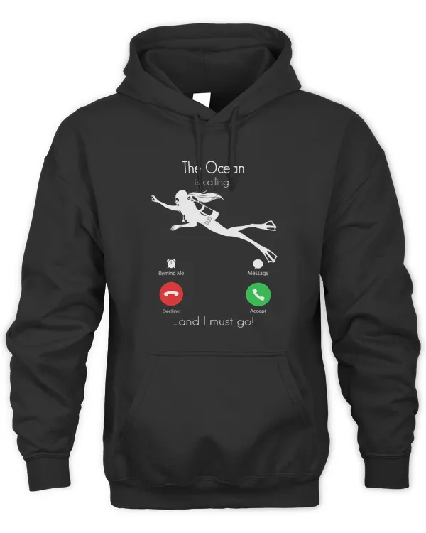 The ocean is Calling And I Must Go Smart Phone Shirt Woman Scuba Diving