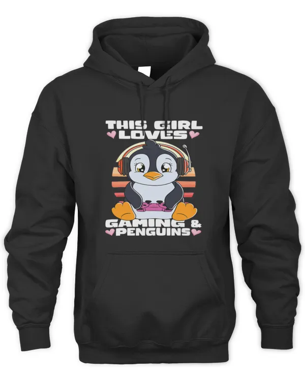 Penguin Pet This Girl Loves Penguins and Gaming Penguin Gamer 1