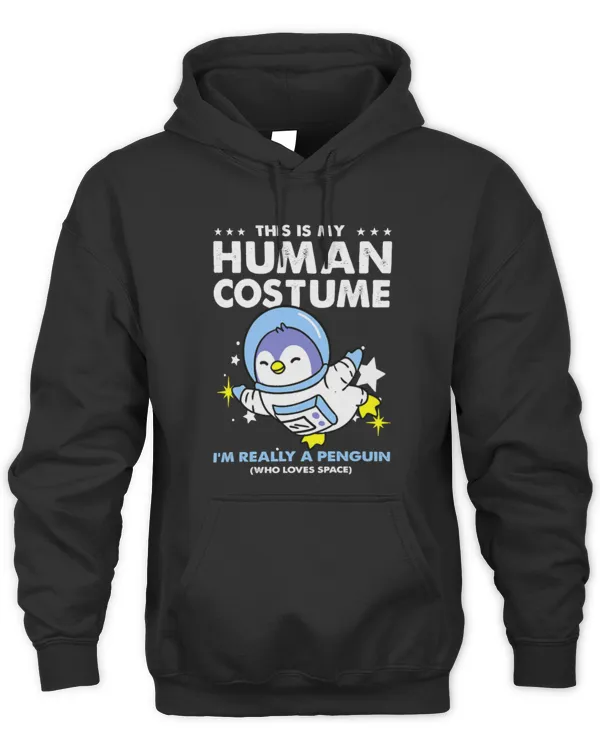 Penguin Pet This Is My Human Costume Penguin Astronaut 84