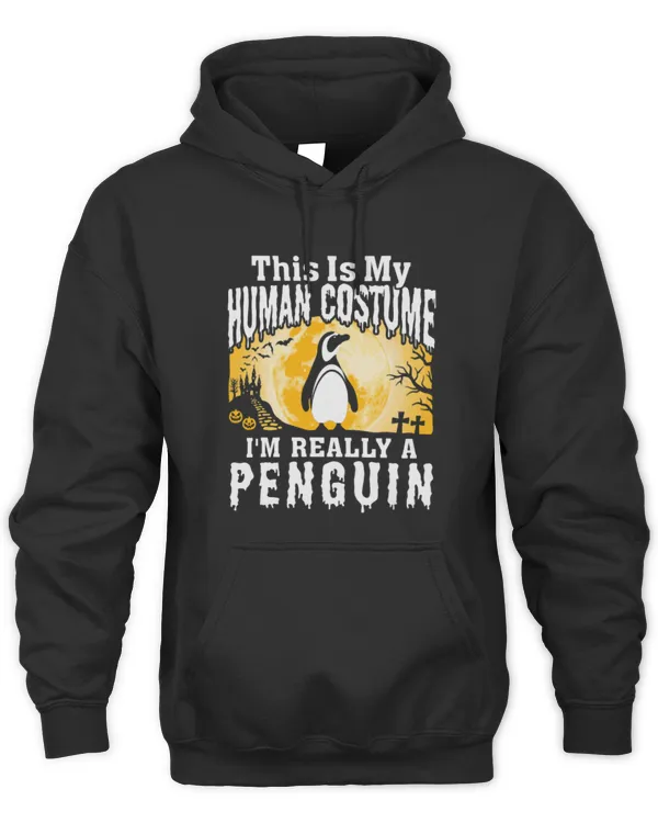 Penguin Pet This Is My Human Costume I m Really A Penguin Halloween Fun