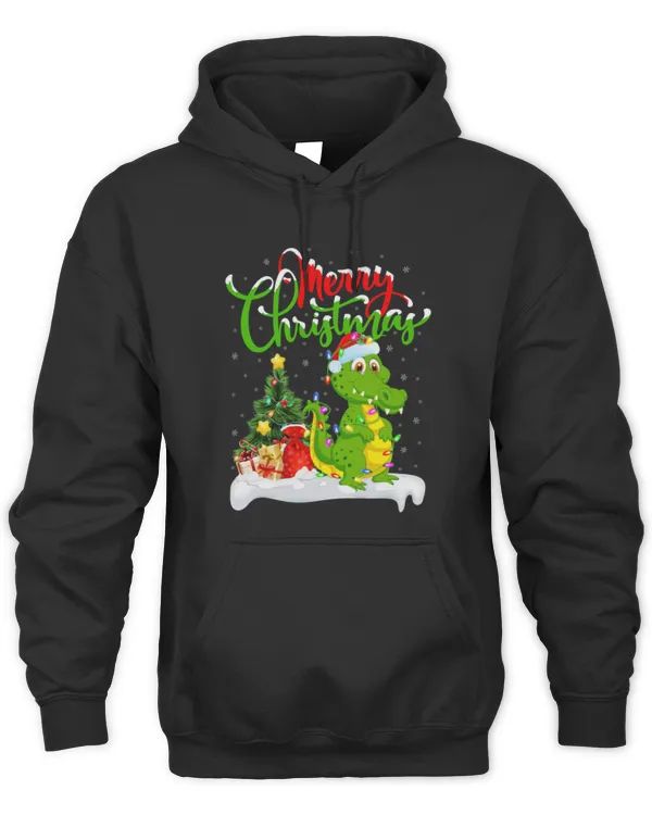Animal Alligator Xmas Decorations Santa Crocodile Christmas