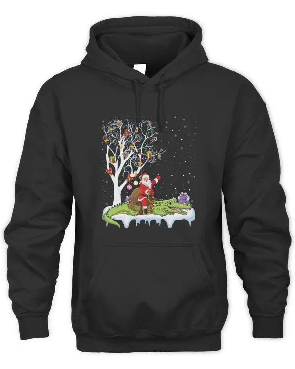 Animal Alligator Xmas Gift Santa Riding Alligator Christmas