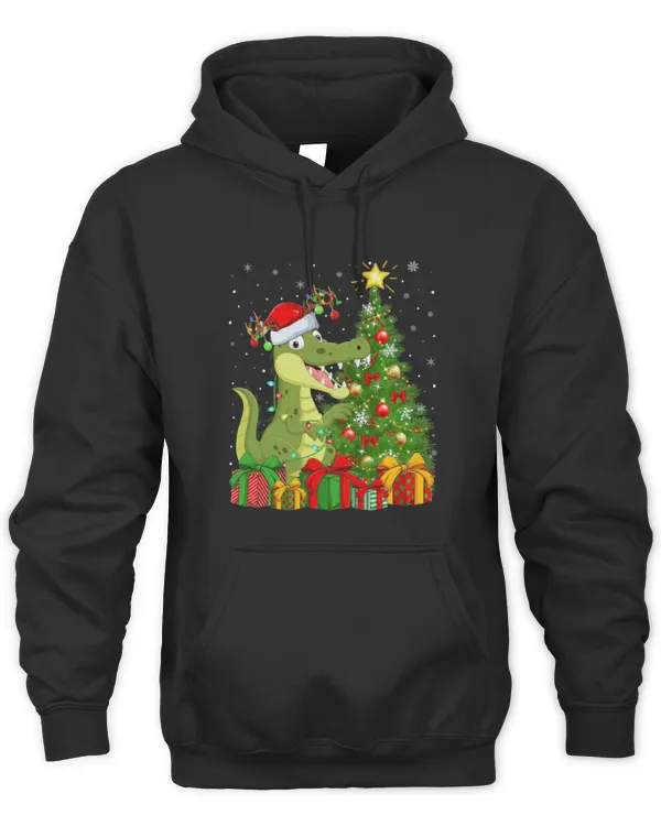 Animal Alligator Xmas Holiday Santa Alligator Christmas Tree 1