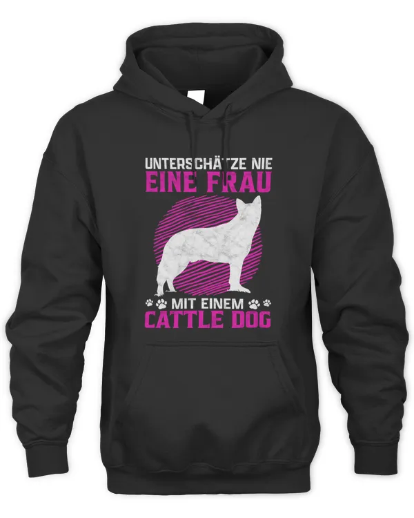 Woman with Australian Cattle Dog Sheepdog gift T-Shirt