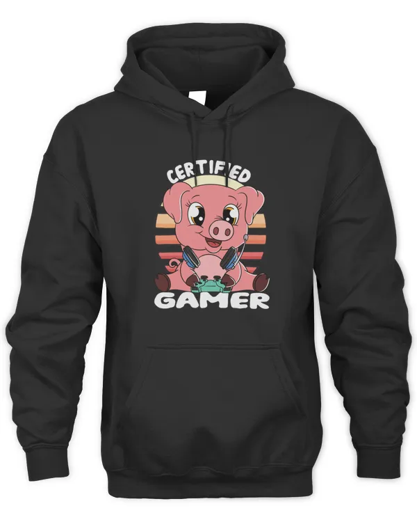 Certified Gamer Cute Pig7169 T-Shirt