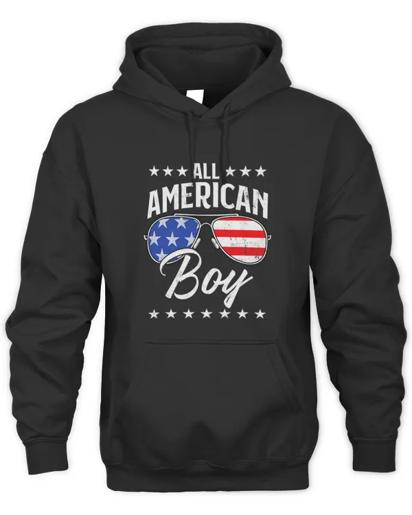 Funny All American Boy Sunglasses American Flag 4th Of July
