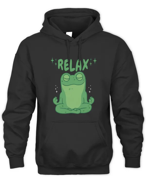 relax yoga frog