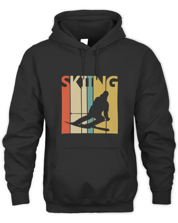 Retro 1980s Skiing Sport