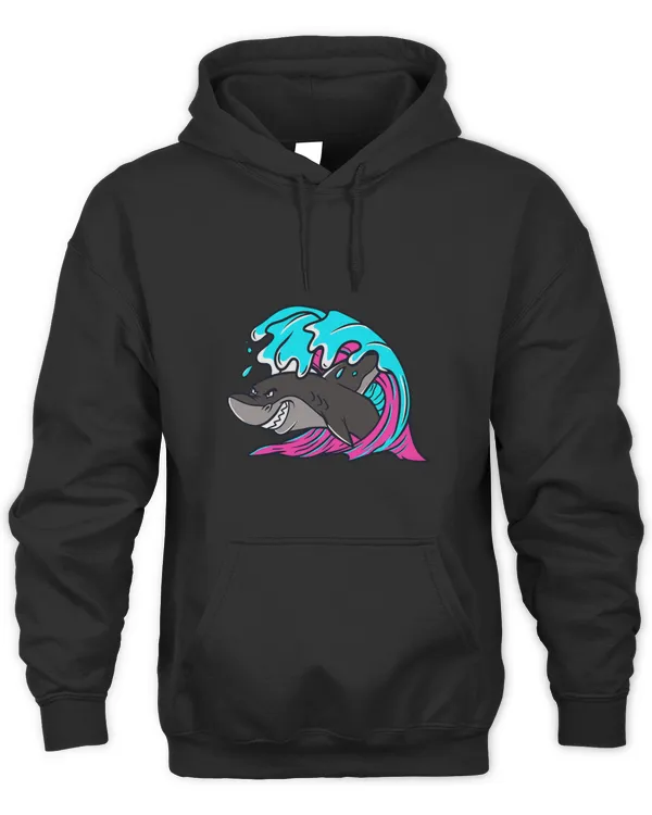 Retro 80s Shark Whale Dive Diving Nostalgia Shark Party