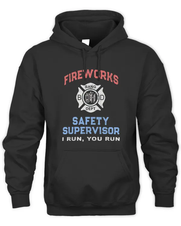 Funny FIREWORKS SAFETY SUPERVISOR America Firefighter Pyro