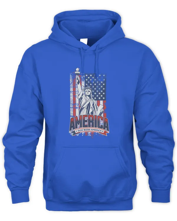 Happy 4th Of July American Flag Patriotic US T-Shirt - Unisex Hoodie Unisex Hoodie