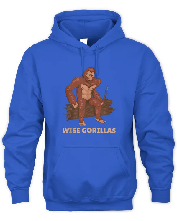 Gorilla Monkey Ape Primate Lover Retro Zoo Gentle Giant Chic T-Shirt - Unisex Hoodie Unisex Hoodie
