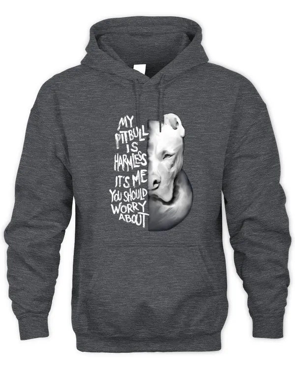 My Pitbull Is Harmless It's Me You Should Worry About - Unisex Hoodie Unisex Hoodie