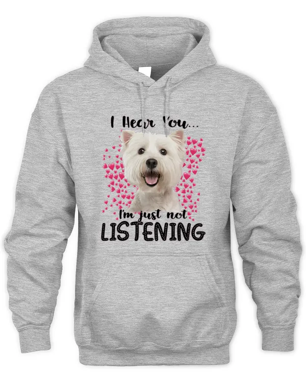 Westie_Listening - Unisex Hoodie Unisex Hoodie