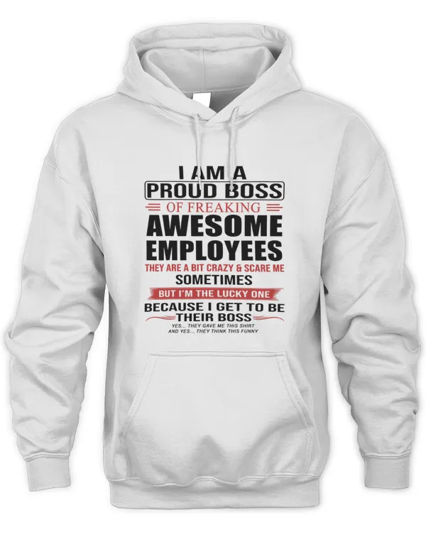 Proud boss white - Unisex Hoodie Unisex Hoodie