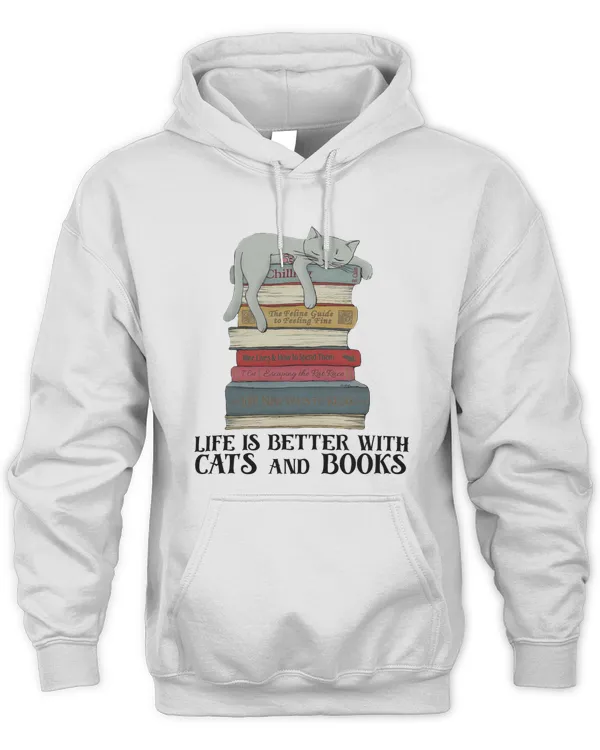 Life Is Better With Cats And Books