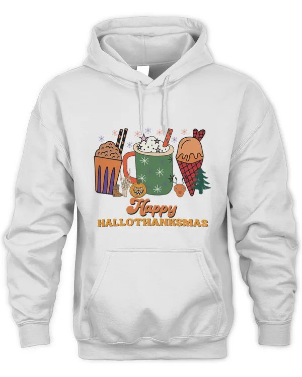Happy Halloween shirt, Happy Hallothanksmas shirt, Christmas Coffee, Halloween Coffee, Fall Coffee (48)