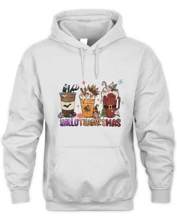 Happy Halloween shirt, Happy Hallothanksmas shirt, Christmas Coffee, Halloween Coffee, Fall Coffee (49)