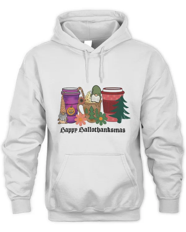Happy Halloween shirt, Happy Hallothanksmas shirt, Christmas Coffee, Halloween Coffee, Fall Coffee (56)