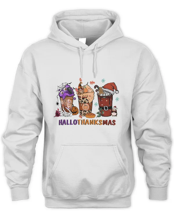 Happy Halloween shirt, Happy Hallothanksmas shirt, Christmas Coffee, Halloween Coffee, Fall Coffee (57)