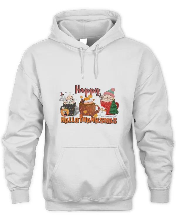 Happy Halloween shirt, Happy Hallothanksmas shirt, Christmas Coffee, Halloween Coffee, Fall Coffee (61)