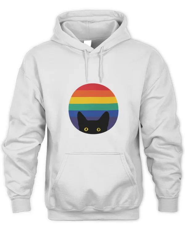Cat peeking Pride T-Shirt