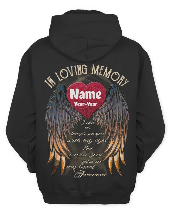 PERSONALIZATION - Back - In Memory loving -  I Can No Longer See You with My Eyes ... - Back
