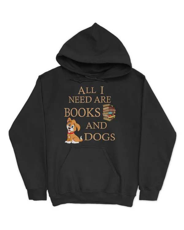 All i need are books and dogs - Dark Color