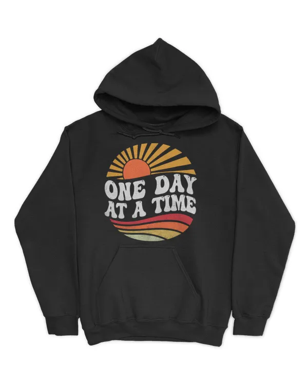 One Day At A Time Sunrise Hoodies