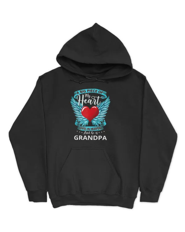 A Big Piece Of My Heart Lives In Heaven Shirt 002