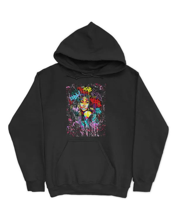 Afro Girl African Quote Graphic Shirt Black History Month T-Shirt