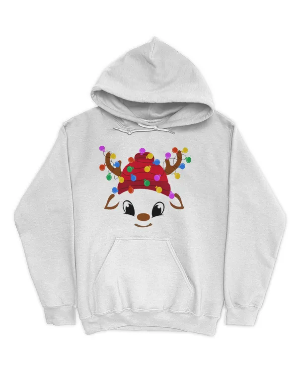 Christmas Shirt - Cute Reindeer Face, Great shirt for Christmas (1)