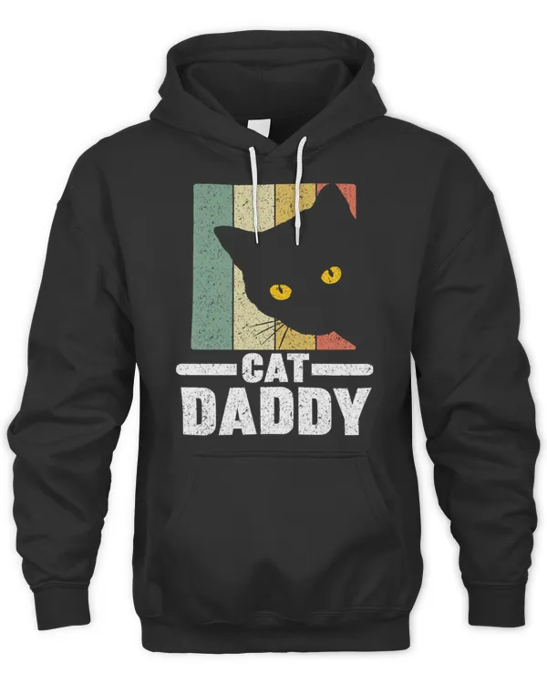 Cat Daddy Vintage Eighties Style Cat Retro Distressed T-Shirt