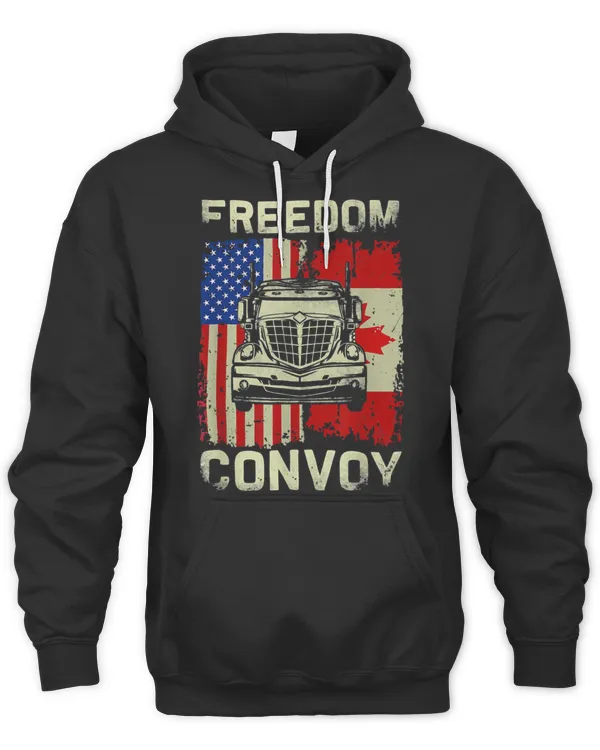 Freedom Convoy Support Canadian Truckers Mandate Truck T-Shirt T-Shirt 272, Trending Shirt